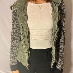 green jacket